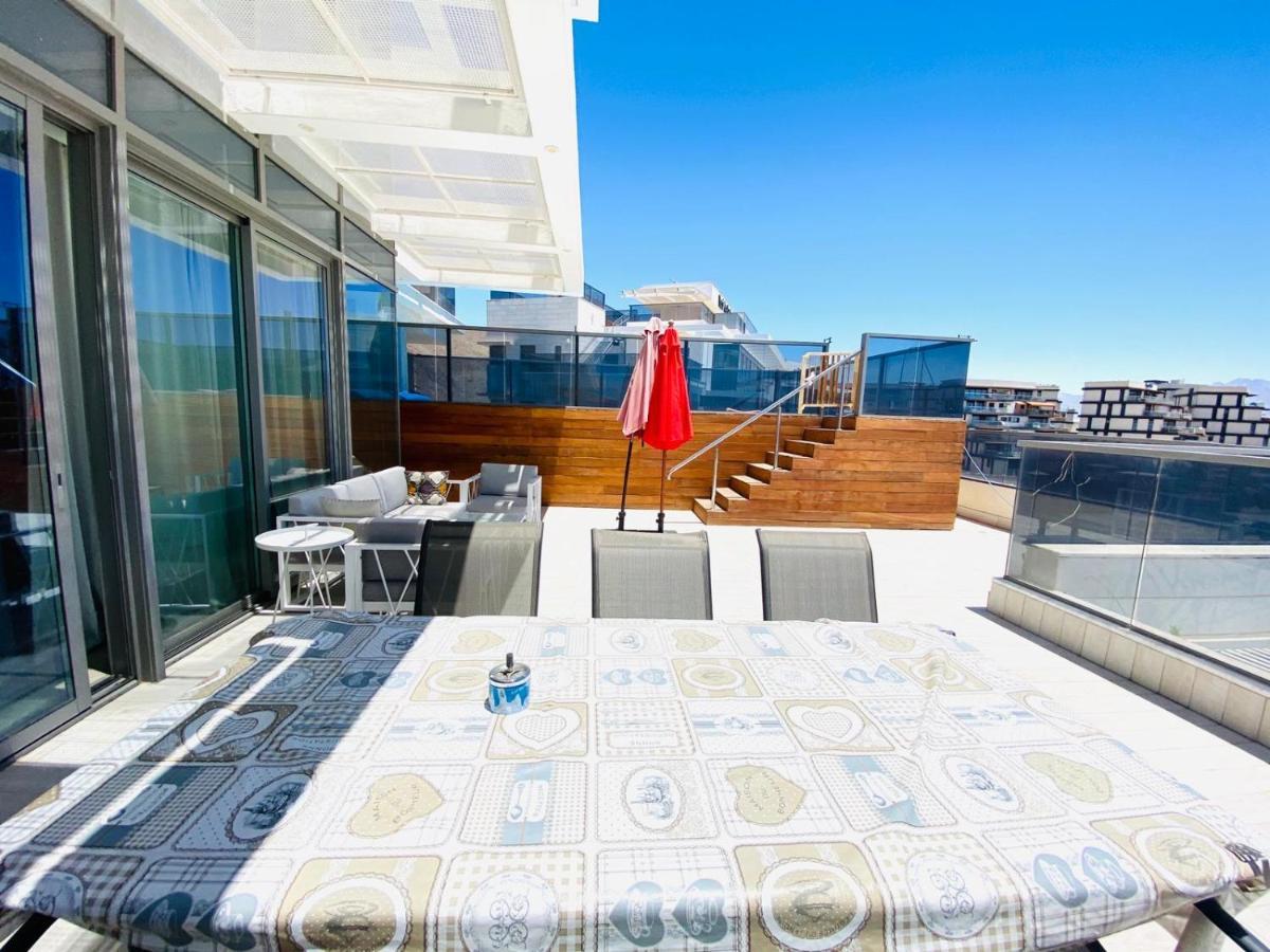 Stunning Penthouse With Sea Views And Private Heated Pool Eilat Exterior foto