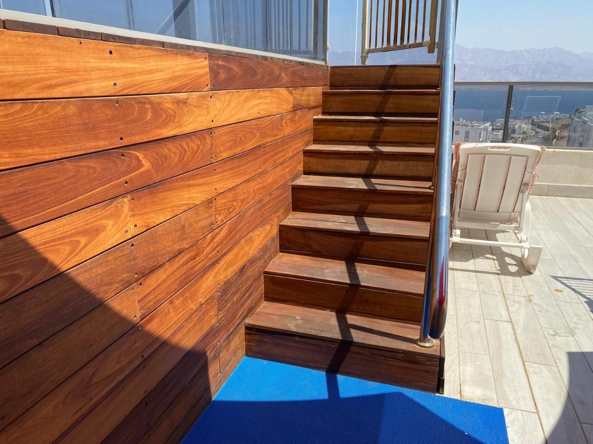 Stunning Penthouse With Sea Views And Private Heated Pool Eilat Exterior foto