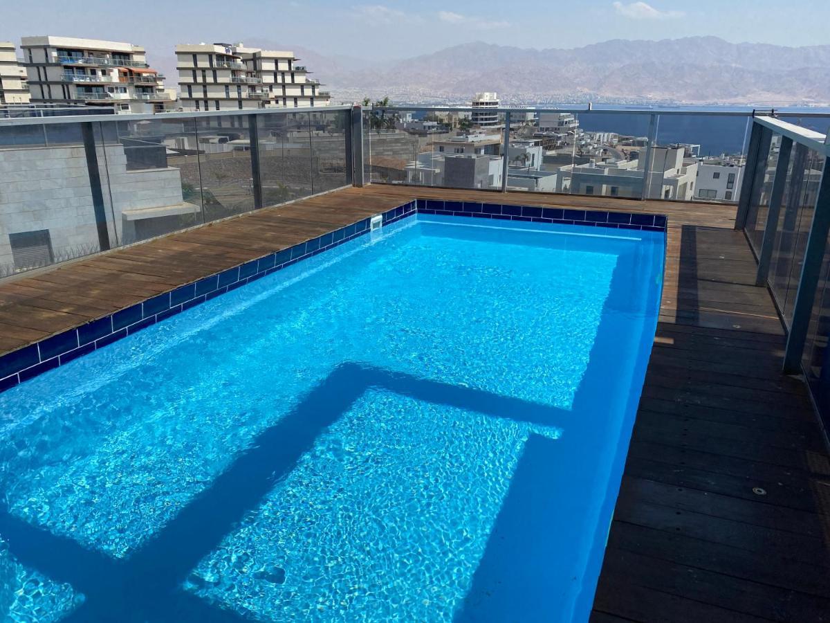 Stunning Penthouse With Sea Views And Private Heated Pool Eilat Exterior foto