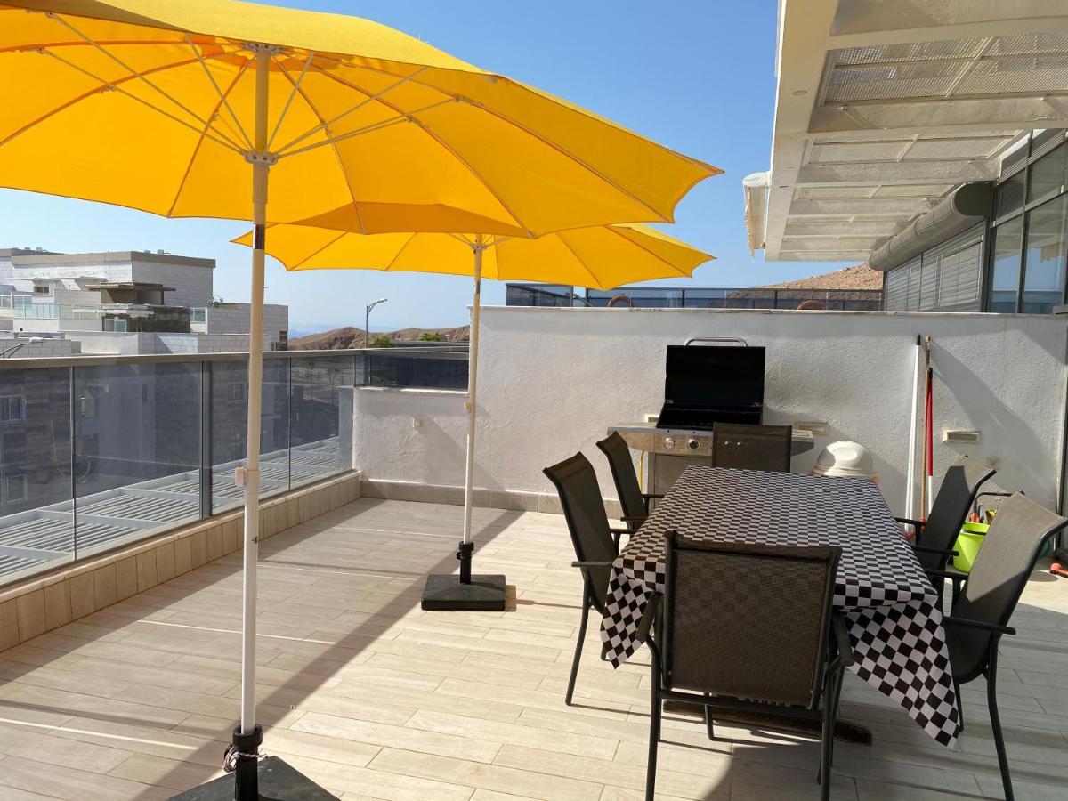 Stunning Penthouse With Sea Views And Private Heated Pool Eilat Exterior foto