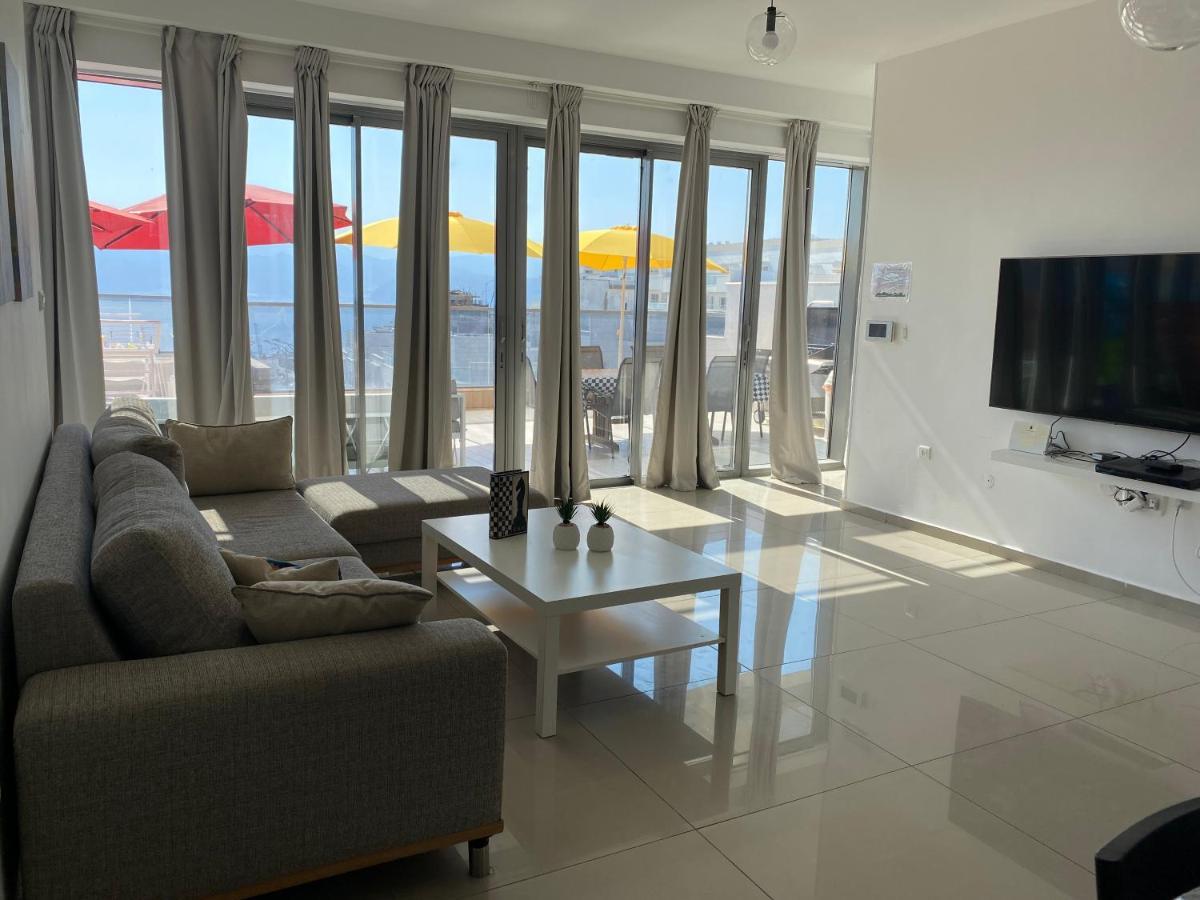 Stunning Penthouse With Sea Views And Private Heated Pool Eilat Exterior foto