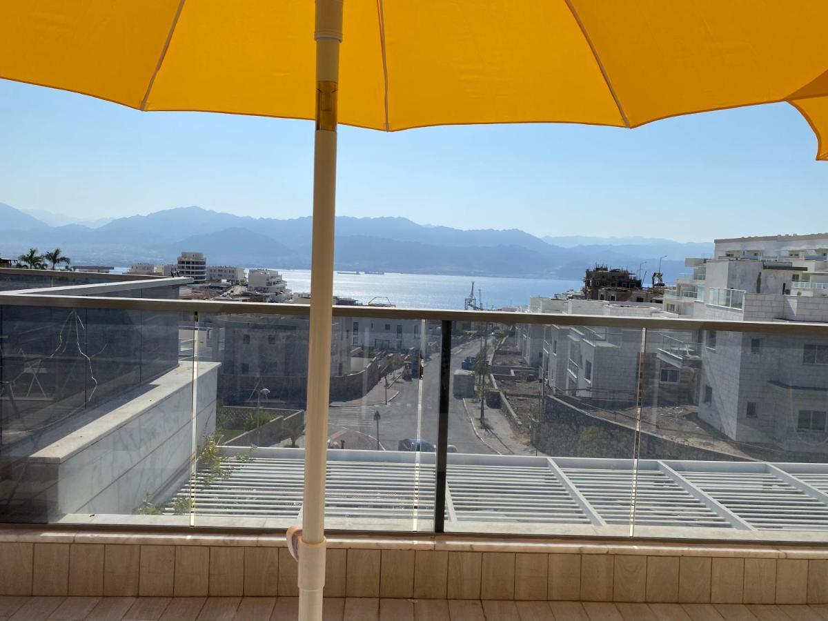 Stunning Penthouse With Sea Views And Private Heated Pool Eilat Exterior foto